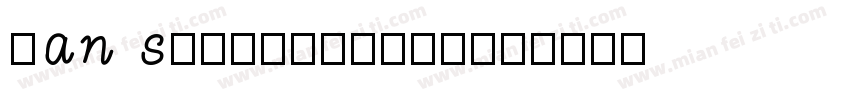 han serif-light字体转换